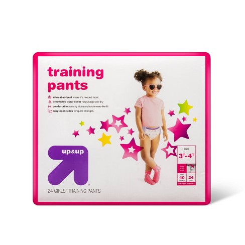 Girls' Training Pants Jumbo Pack - 3t-4t - 24ct - Up & Up™ : Target