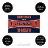 Evergreen Come Back with Tickets University of Illinois 28" x 16" Woven PVC Indoor Outdoor Doormat - 3 of 4