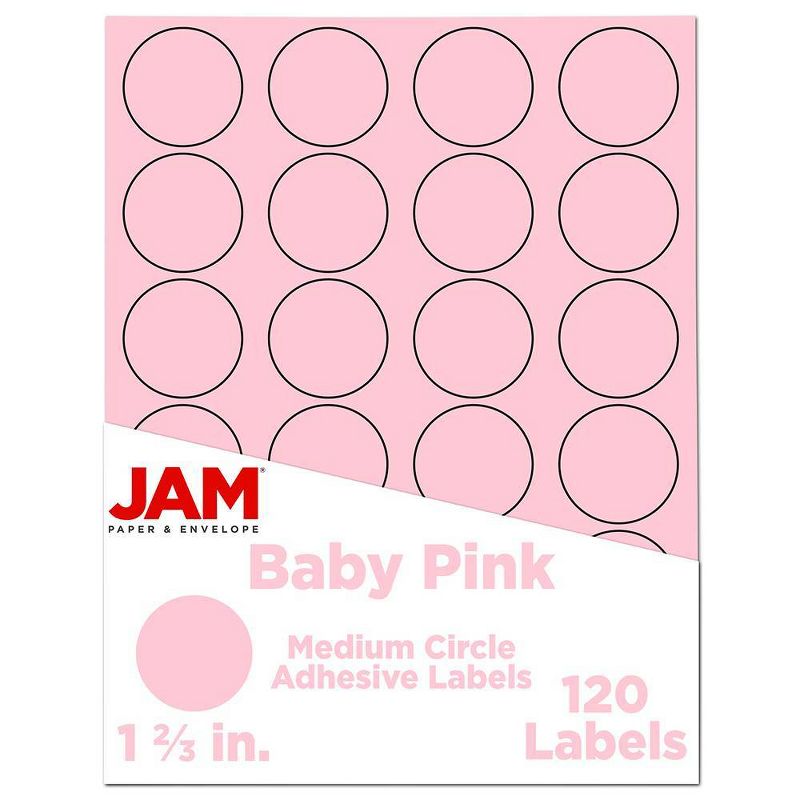 JAM Paper Circle Sticker Seals 1 2/3" 120ct, 1 of 6