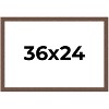 PosterPalooza | 36x24 Wide Barnwood Picture Frame, UV Acrylic, 6 Finishes - Grey, Brown, White, and Black - 2 of 4