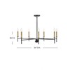 Lark Hux 7 - Light Chandelier in  Black - 4 of 4