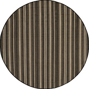 Nuloom Gazania Striped Indoor/Outdoor Area Rug, Round 6' 7", Beige - 1 of 4