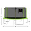 QingMoon Outdoor Trampoline,With UV-resistant Safety Net, Soft Rebound Pad,Ladder,Basketball net,Safe And Wear-Resistant Trampoline - 2 of 4