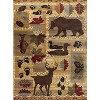 Vynxaria Nature's Nest Lodge Area Rug - 2ft x 3ft Black Bear & Southwestern Motifs - 4 of 4