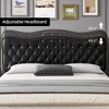 Bed Frame Linen Upholstered Platform Bed - 4 of 4