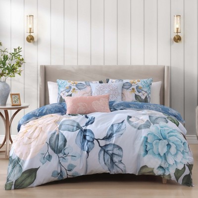 Bebejan Garden In The Sky 100% Cotton 5-Piece Reversible Comforter Set