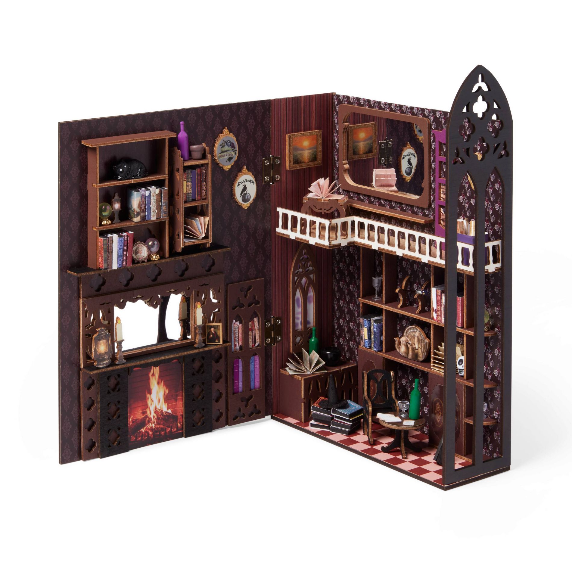 Halloween Craft Haunted Book 3D Miniature Build Kit - Mondo Llama™