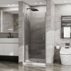 Semi-Frameless 34"x72" Pivot Swing Shower Door - 1/4" Thick Tempered Glass in Black Finish - 2 of 4