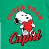 Boys' - Peanuts - Valentine's Cuter Than Cupid Short Sleeve Graphic T-Shirt - 2 of 4