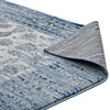 Modway Chiara 5x8 Area Rug – Distressed Floral Lattice, Moroccan Blue, Low Pile - 4 of 4