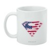Superman USA American Flag Shield Logo Ceramic Coffee Mug, Novelty Gift Mugs for Coffee, Tea and Hot Drinks, 11oz, White - 3 of 4