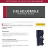OTC Adjustable Knee Immobilizer Splint Brace For Men And Women, 3 Panel Style, Lightweight Foam - 2 of 2