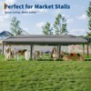 10x30 Pop Up Canopy with 8 Sidewalls-Heavy Duty Tent with Portable Roller Bag-3 Adjustable Height,8 Weight Bags,8 Stakes & 6 Guy Ropes - 3 of 4