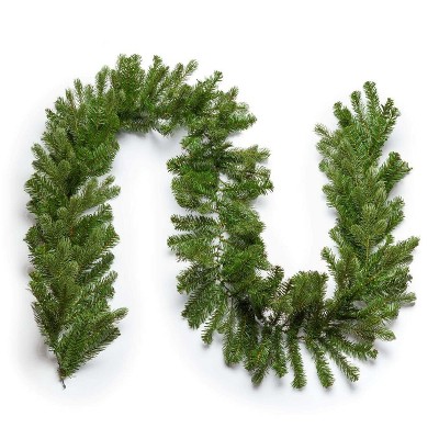 King Of Christmas 9ft Artificial Christmas Garland Unlit, Cypress Spruce Xmas Garland