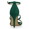 Allegra K Women's Open Toe Triple Straps Buckle Closure Stiletto High Heels - 3 of 4