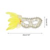 Unique Bargains Side Feather Masquerade Princess Half Face Party Mask 1 Pc - 2 of 4