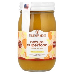 True Sea Moss Sea Moss Gel, Mango and Pineapple, 16 fl oz (453 g) - 1 of 2
