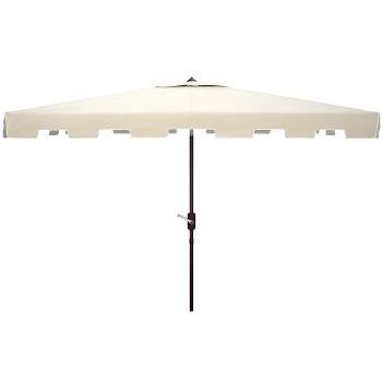 Zimmerman 6.5 X 10 Ft Rectangle Market Patio Outdoor Umbrella  - Safavieh