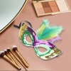 Unique Bargains Colorful Feather Sequins Half Face Party Mask 1 Pc - 4 of 4