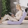 Costway Adjustable 14-Position Floor Chair Folding Lazy Gaming Sofa Chair Cushioned New Blue/Green/Light Pink/Purple/Black/Coffee/Tan/Pink/Gray - 2 of 4