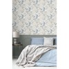 NextWall Linen Magnolia Trail Floral Peel and Stick Wallpaper - 2 of 4
