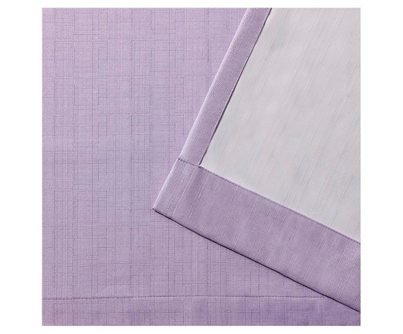 Linen Thermal Curtain Panel Set Lilac (54"x108") - Exclusive Home
