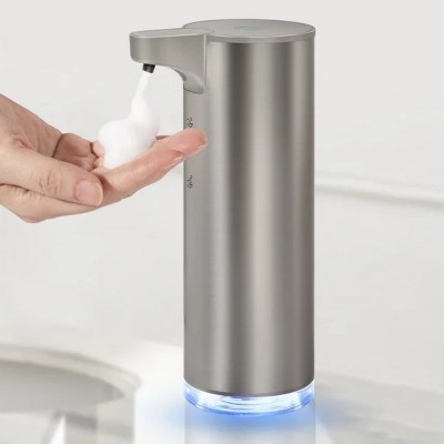 LunaLulinlk Soap Dispenser, Rechargeable Automatic Soap Dispenser Stainless Steel Touchless Foaming Soap Dispenser 9oz