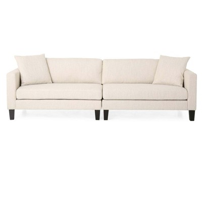 NicBex 101 Inch Morden 3-Seater Sofa Couch with Wood Legs for Living Room,Office,Apartment