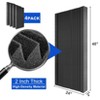 Acoustic Panels, 48x24x2 in Sound Proof Foam Panels for Walls, Noise Sound Dampening Foam with Media Room Home Office Recording Room, Black - 3 of 4