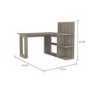PAGED Home Office Desk 47.2" Simple Modern Writing Desk with 4-Layer Open Shelf for Office and Study for Office, Study - 4 of 4