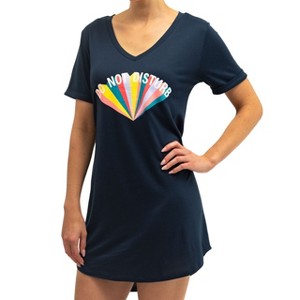 Hello Mello Women’s Let Me Sleep Lounge Sleep Shirt - 1 of 4