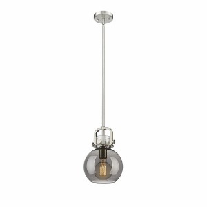 Newton Sphere - 1 Light Stem Hung Pendant In Industrial Style-11.25 Inches Tall and 8 Inches Wide - 1 of 1