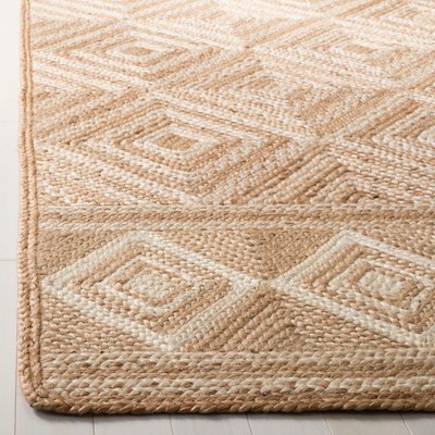 Natural Ivory Hand-Knotted Jute Area Rug 4' x 6'