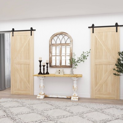 Elegant Espresso Wood Candle Holder Trio, 18" 15" 12"H