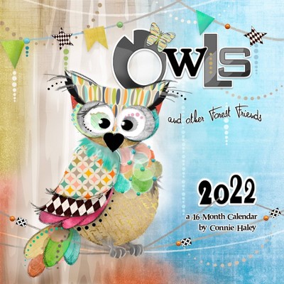 2022 Wall Calendar Owls Connie Haley - Trends International Inc