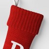 Knit Monogram Christmas Stocking Red - Wondershop™ - 3 of 3