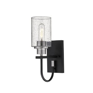 Millennium Lighting Clifton 1 - Light Sconce in  Matte Black/Brushed Nickel - 1 of 1