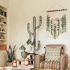 Attop Artificial Eucalyptus Wall Decor Fake Greenery Leaves Stems Wall Hanging Plants on 16.5 inch Wooden Stick Boho Rustic - 2 of 4
