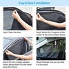 iNova"4Pcs Car Window Magnet Covers, Breathable Mesh UV Protection Sun Shade for Baby & Kids Privacy"Black - 3 of 4