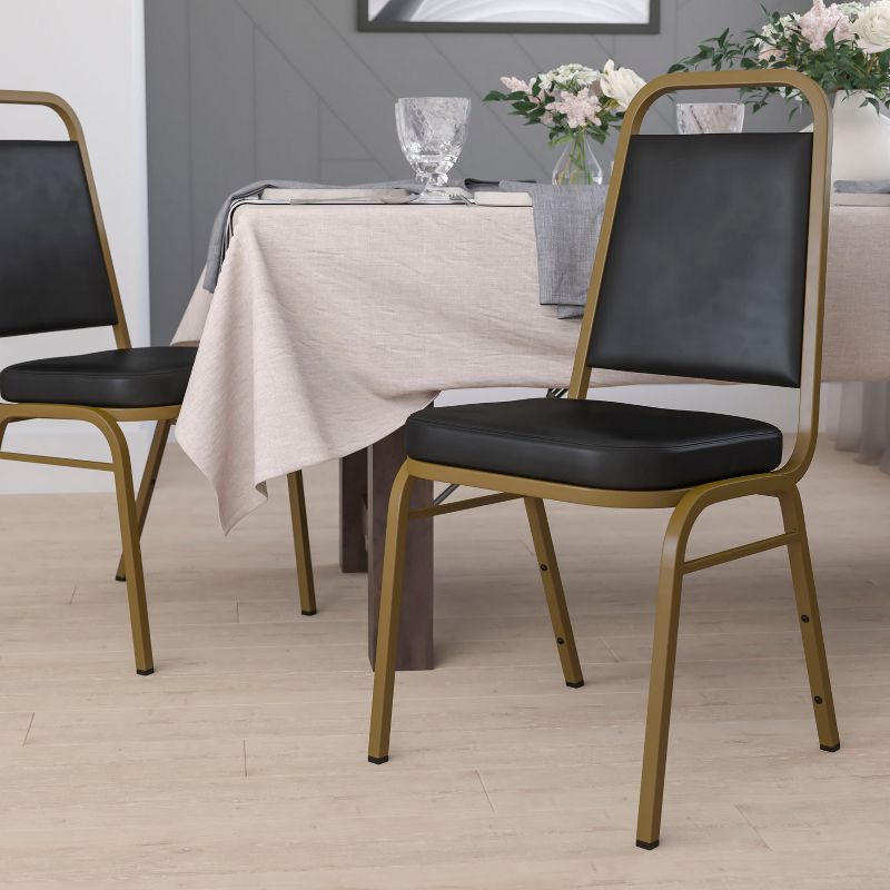 Flash Furniture HERCULES Series Trapezoidal Back Stacking Banquet Chair with 2.5" Thick Seat, 3 of 16