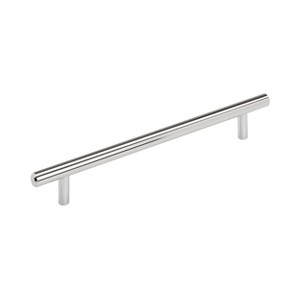 Amerock Bar Pulls 7-9/16 inch (192mm) Center-to-Center Polished Chrome Cabinet Pull - 1 of 4