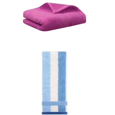 REGALWOVEN Cotton Absorbent Soft Decorative Hand Towels 13" x 30"/13" x 29" 2 Pcs