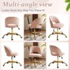Karl Home | 23 inch Task Chair Office Desk Chair Make Up Chair With Wheels - 3 of 4