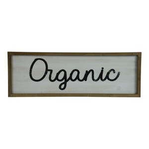 VIP Wood 29.5 in. White Organic Table Top Sign - 1 of 2