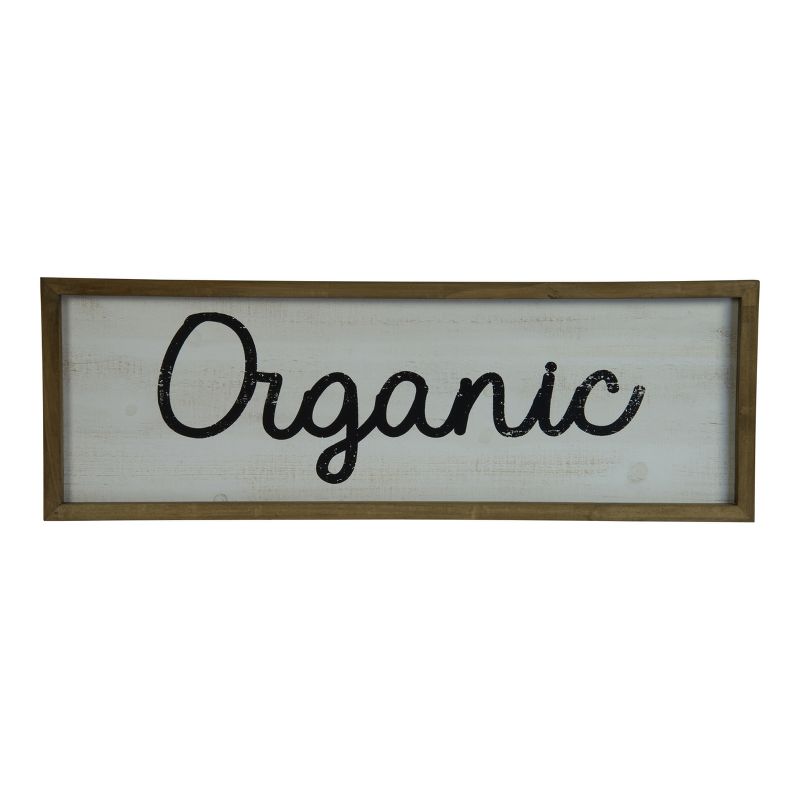 VIP Wood 29.5 in. White Organic Table Top Sign, 1 of 2