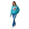 Scooby Doo Snacks Women’s Blue Cloud Wash Crew Neck Long Sleeve Fleece Sweatshirt - 2 of 4