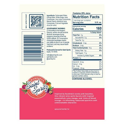 Saint Spritz Sardinia Cocktail - 4pk/12 fl oz Cans