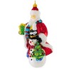 Huras Family 7.0 Inch Bringing Joy Of Christmas To All Santa Snowman Tree Tree Ornaments - 4 of 4