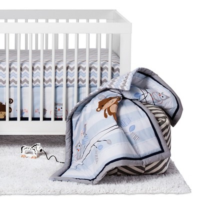 mod monkey crib bedding