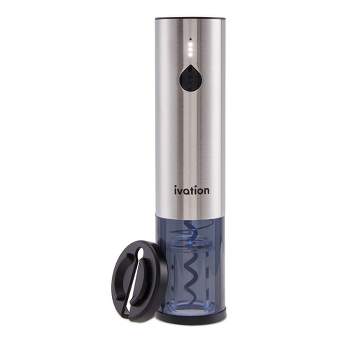 Ivation Electric Wine Opener with Wine Foil Cutter for Wine Bottles